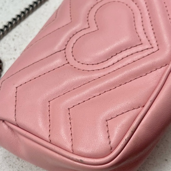 GG Marmont Matelassé super mini bag (pink) - Picture 5 of 10